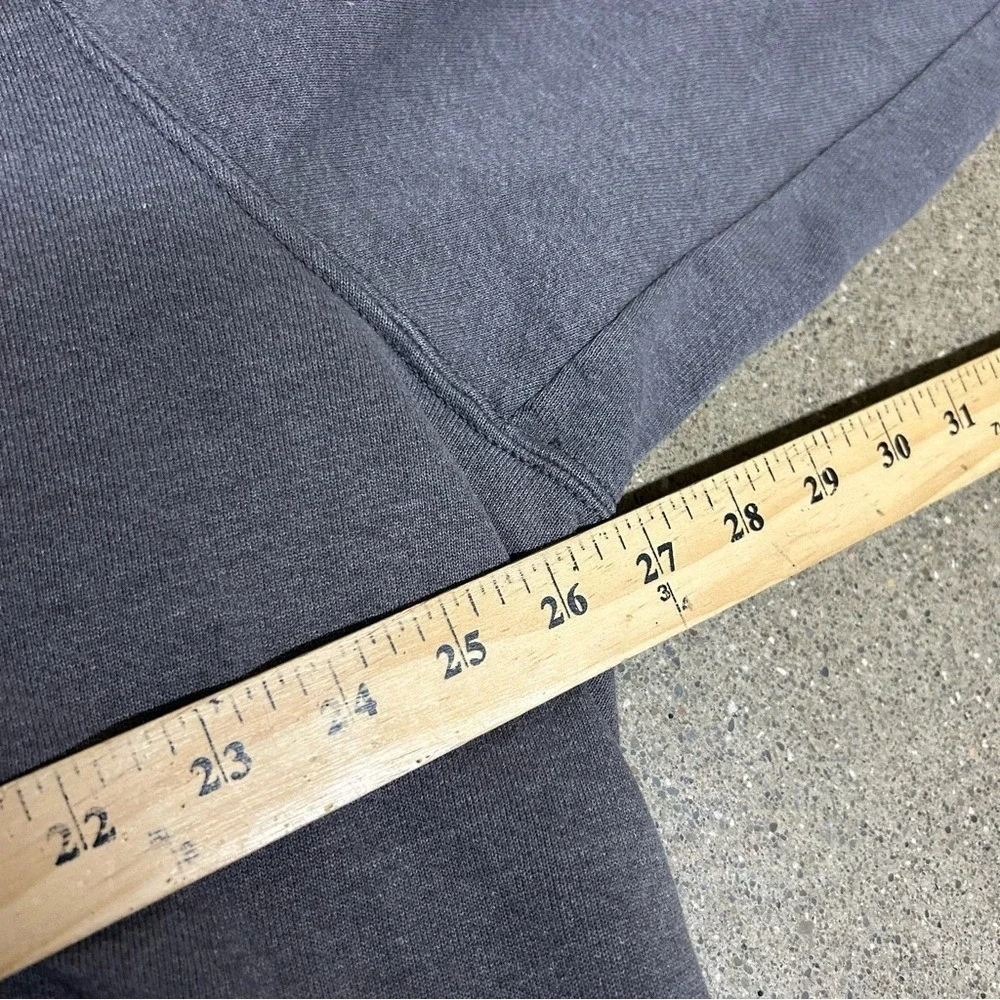 Vintage Nike Hoodie Mens XL Grey Faded Center Swoosh Check Travis Scott Y2K 90s